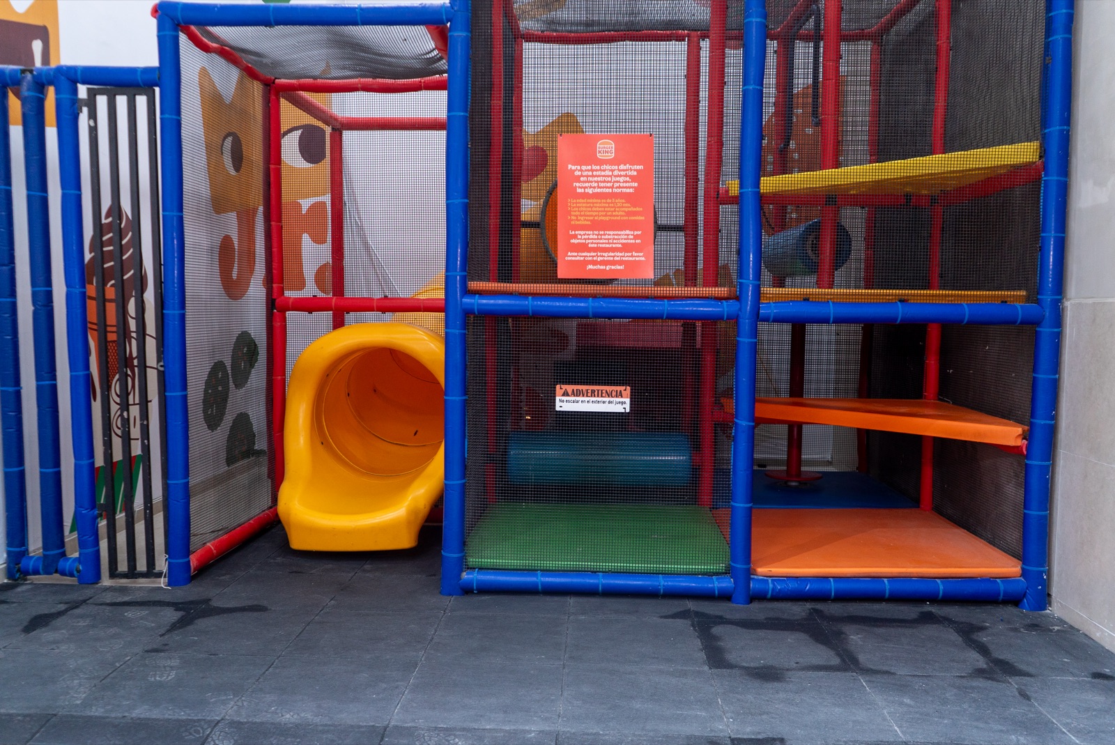 Área de juegos en Burger King